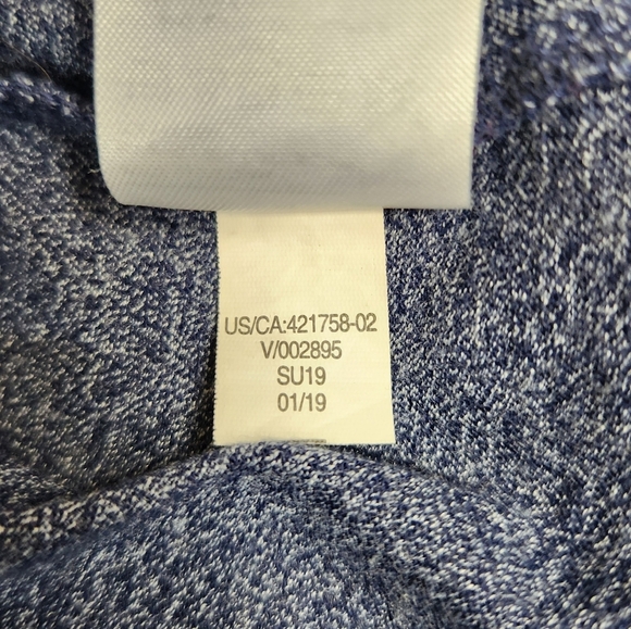 Banana Republic Mens |M| Navy/Gray Heather Quick Dry Performance Polo - Picture 8 of 8